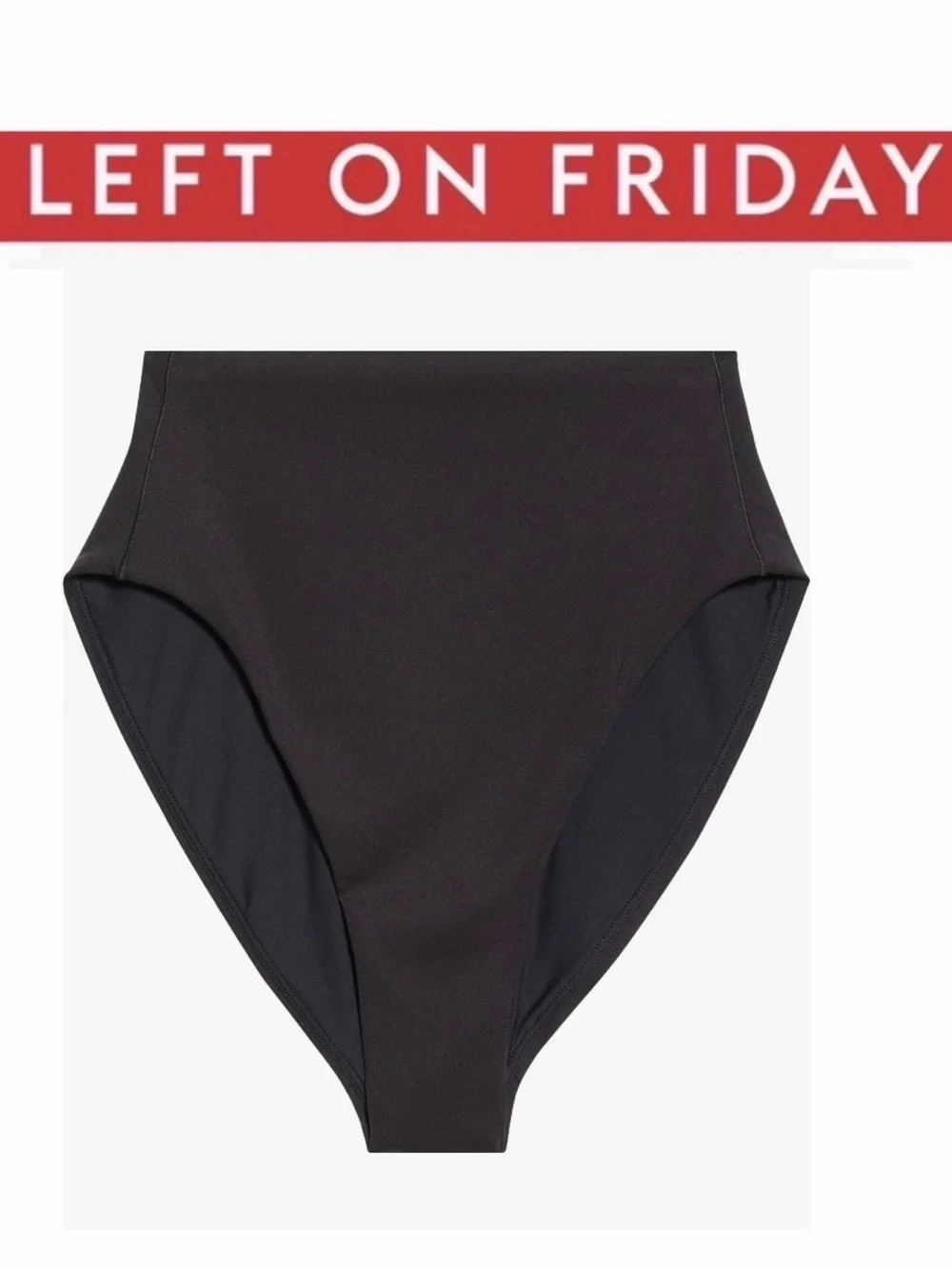 LEFT ON FRIDAY Hi Hi High Waist Bikini Bottoms High-Waist Black NWT
